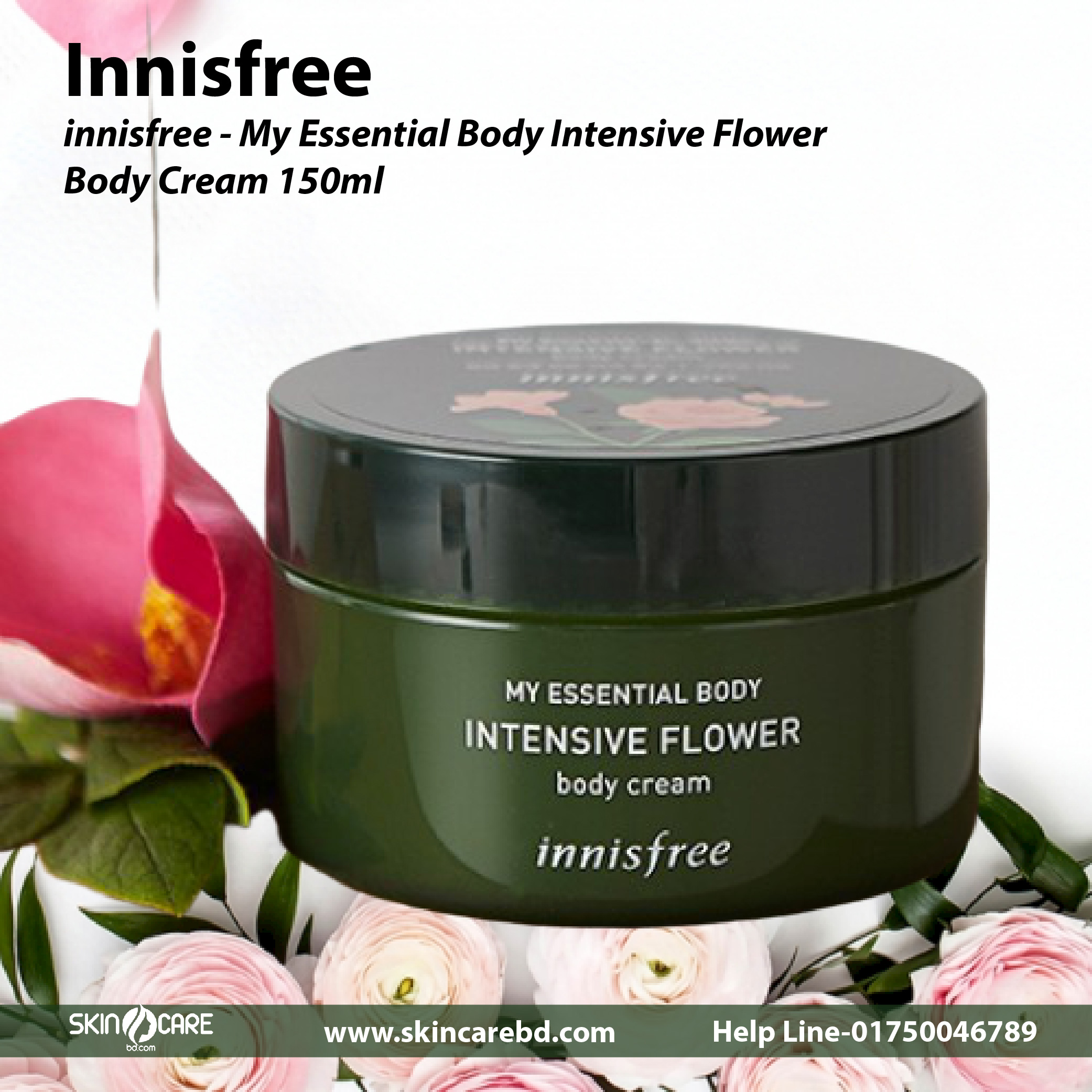 Innisfree My Essential Body Intensive Flower Body Cream 150ml - Skin