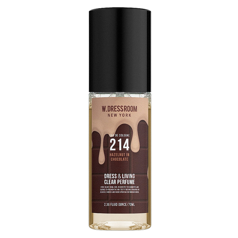W.DRESSROOM Dress&Living Clear Perfume No.214 Hazelnut In Chocolate 70ml