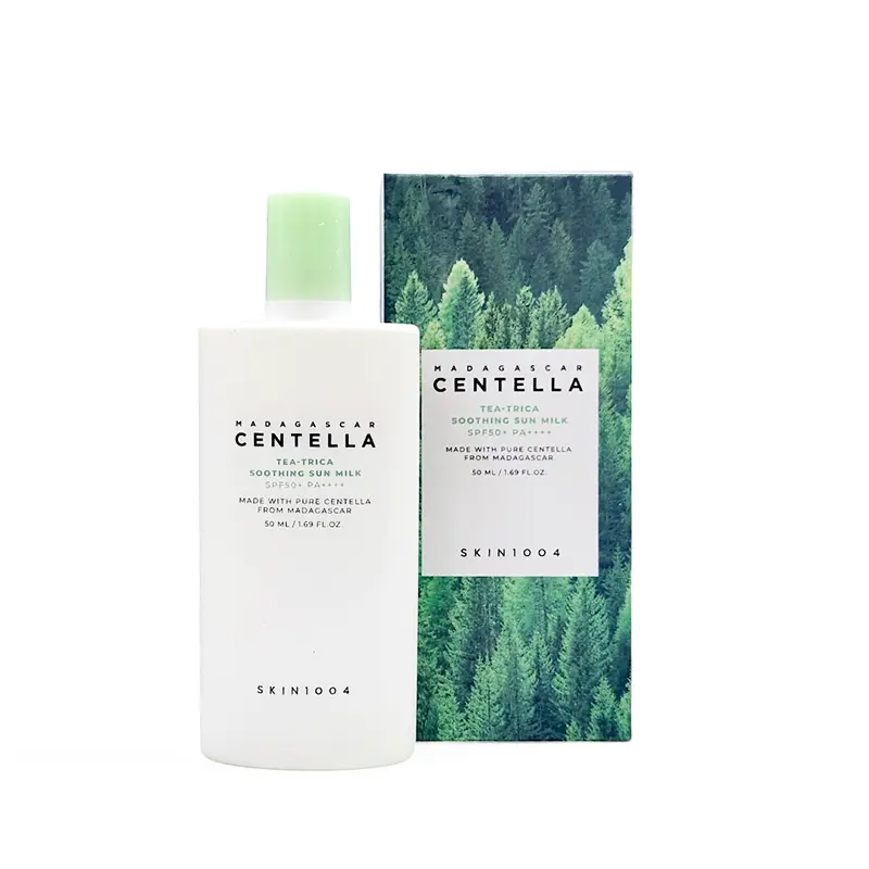 Skin1004 Madagascar Centella Tea-Trica Soothing Sun Milk 50ml - Image 2