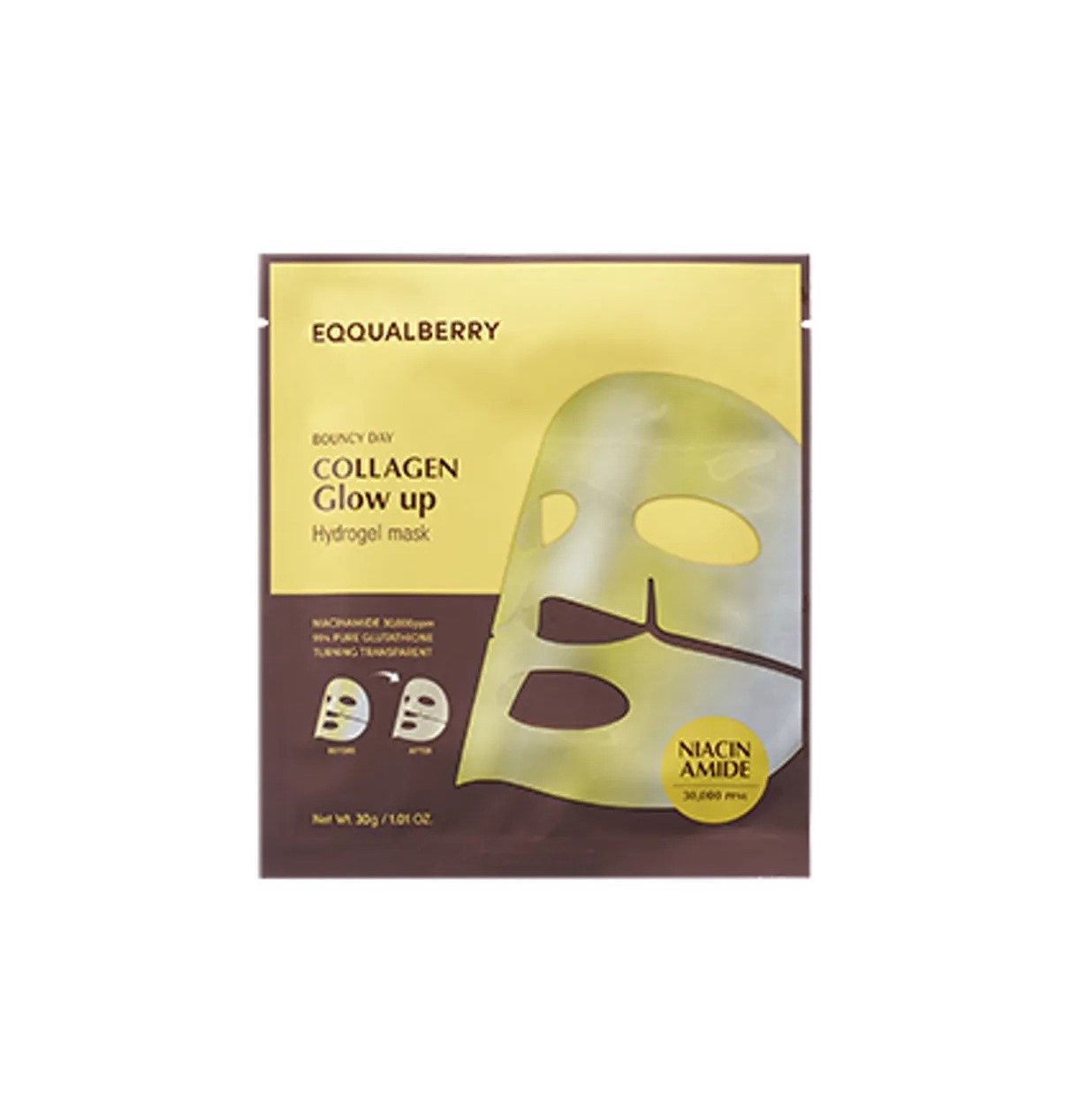 Eqqualberry Collagen Glow up Hydrogel Mask 30g