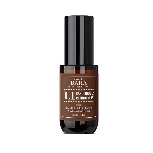 COS DE BAHA Bakuchiol 2% + Retinol 0.15% Serum L1 30ml