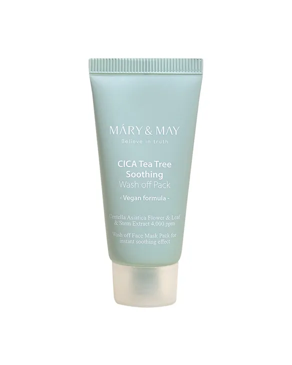 Mary&May Vegan CICA TeaTree Soothing Wash off Pack 30g