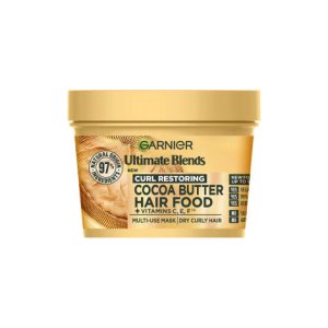 Garnier Ultimate Blends Curl Restoring Cocoa Butter Hair Food + Vitamin C,E,F Multi-Use Mask 400ml