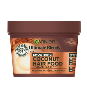 Garnier Ultimate Blends Smoothing Coconut Hair Food + Vitamins C, E, F Multi-Use Hair Mask 400ml