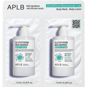 APLB Glutathione Niacinamide Line Body Wash & Body Lotion Mini Pack Sachet 7ml+7ml